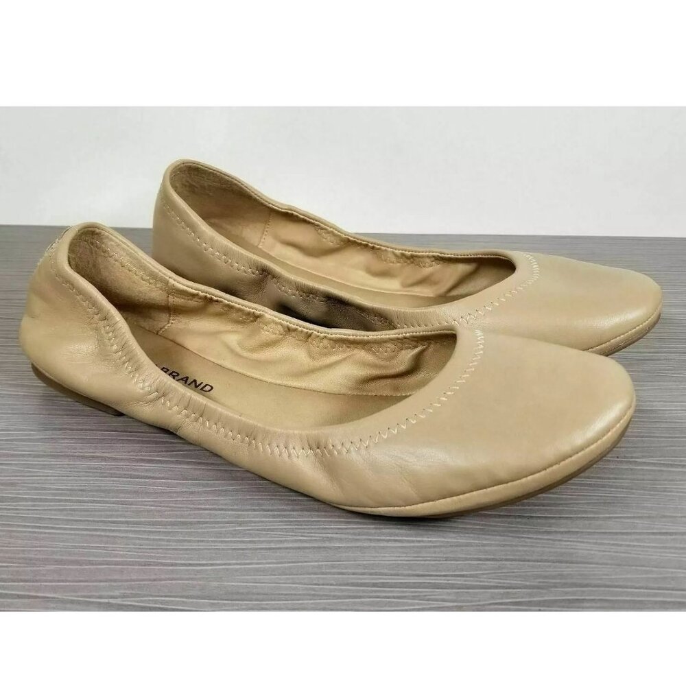 Lucky Brand Emmie Ballet Flat, Tan Leather, Womens Sizes 6.5 & 8.5